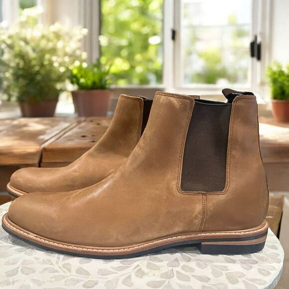 NISOLO $260 All-Weather Waterproof Textured Leather Chelsea Marco Slip-On Boots - Picture 7 of 13